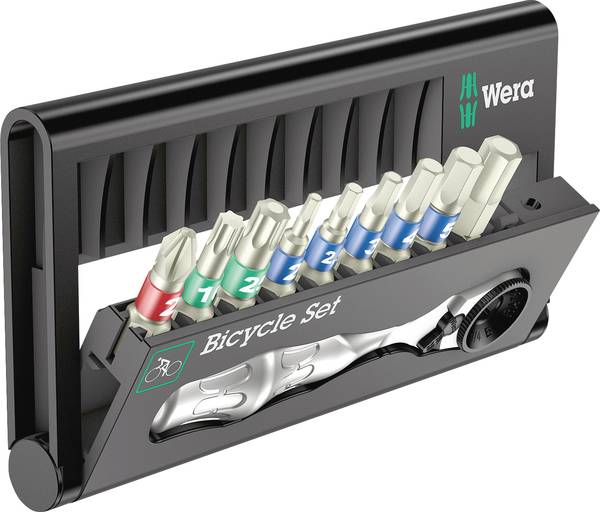 Wera Bicycle Set 9 05004177001 sada bitů, křížový PH, TORX, inbus, vnější čtyřhran, 1/4"