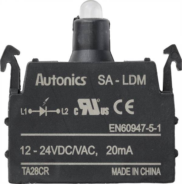 TRU COMPONENTS SA-LDM LED kontrolka   bílá  12 V, 24 V 1 ks