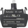 TRU COMPONENTS SA-LDR LED kontrolka červená 12 V, 24 V 1 ks