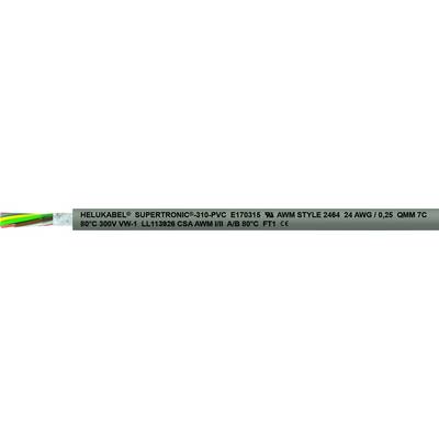 Štítek s textem: 'HELUKABEL SUPERTRONIC 3G PVC ESTATE SW MM STYLE 2464 8 AWG 1/28 BAW TC SPC 300V VW-1 LL112808 CSA AWM II A/B 80°C FT1 <<'