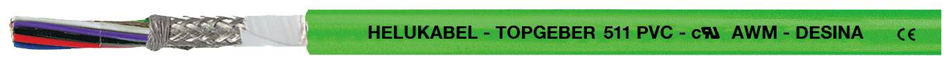 HELU TOPGEBER 511 707390 vedení čidel 6 x 0.14 mm² + 4 x 0.14 mm², 50 m, zelená