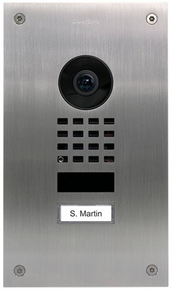 DoorBird D1101UV Upgrade LAN domovní IP/video telefon venkovní jednotka, Nerezová ocel V4A (s práškovým nástřikem), 423867673