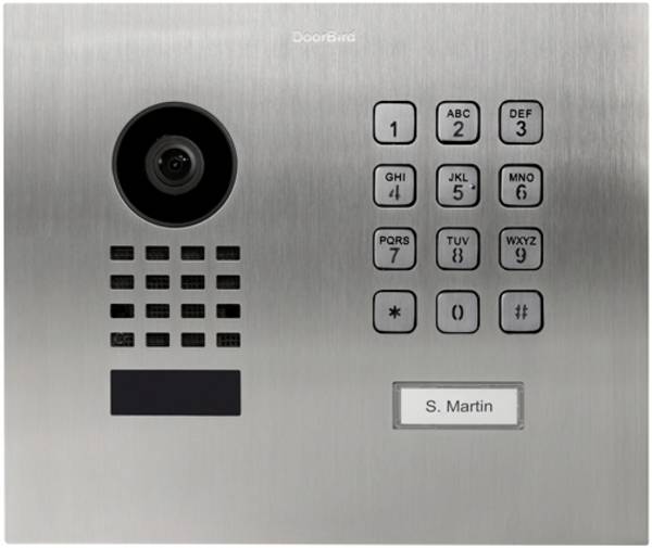 DoorBird D1101KH Modern LAN domovní IP/video telefon venkovní jednotka, Nerezová ocel V4A (s práškovým nástřikem), 423867604
