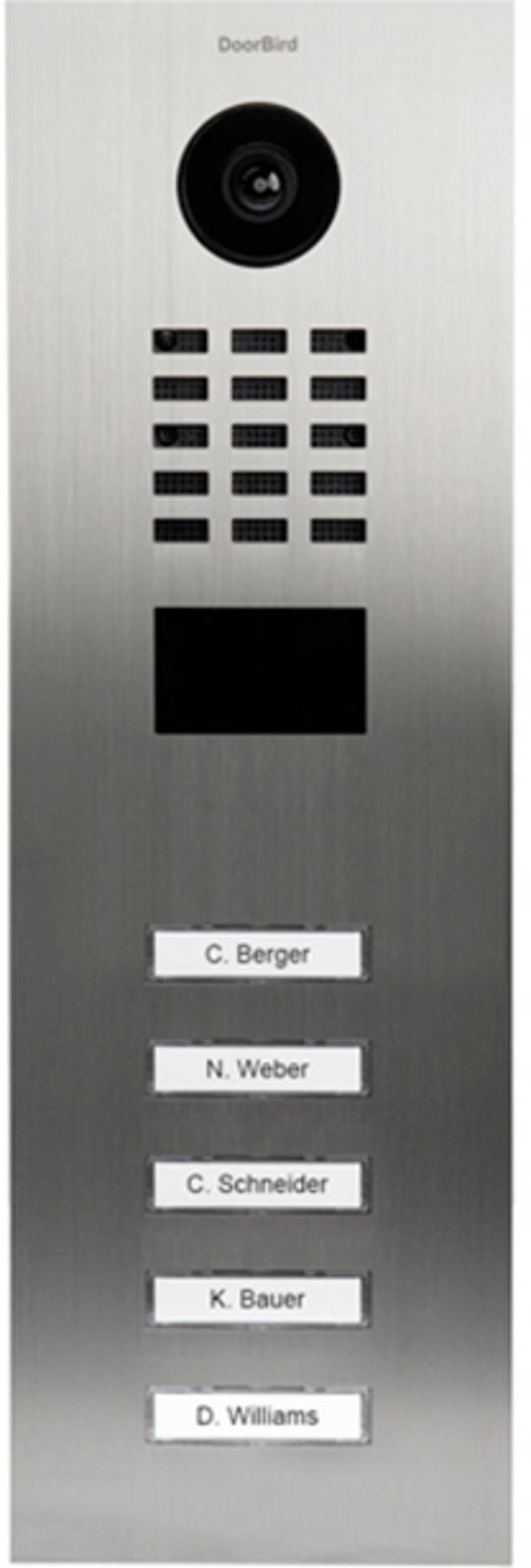 DoorBird D2105V LAN domovní IP/video telefon venkovní jednotka, Nerezová ocel V2A (s práškovým nástřikem), 423870826
