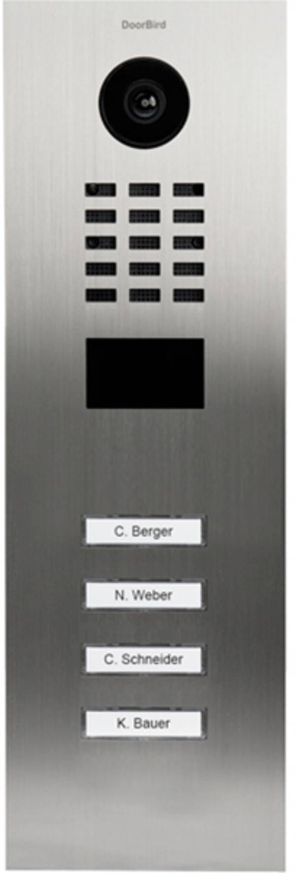 DoorBird D2104V LAN domovní IP/video telefon venkovní jednotka, Nerezová ocel V2A (s práškovým nástřikem), 423870789
