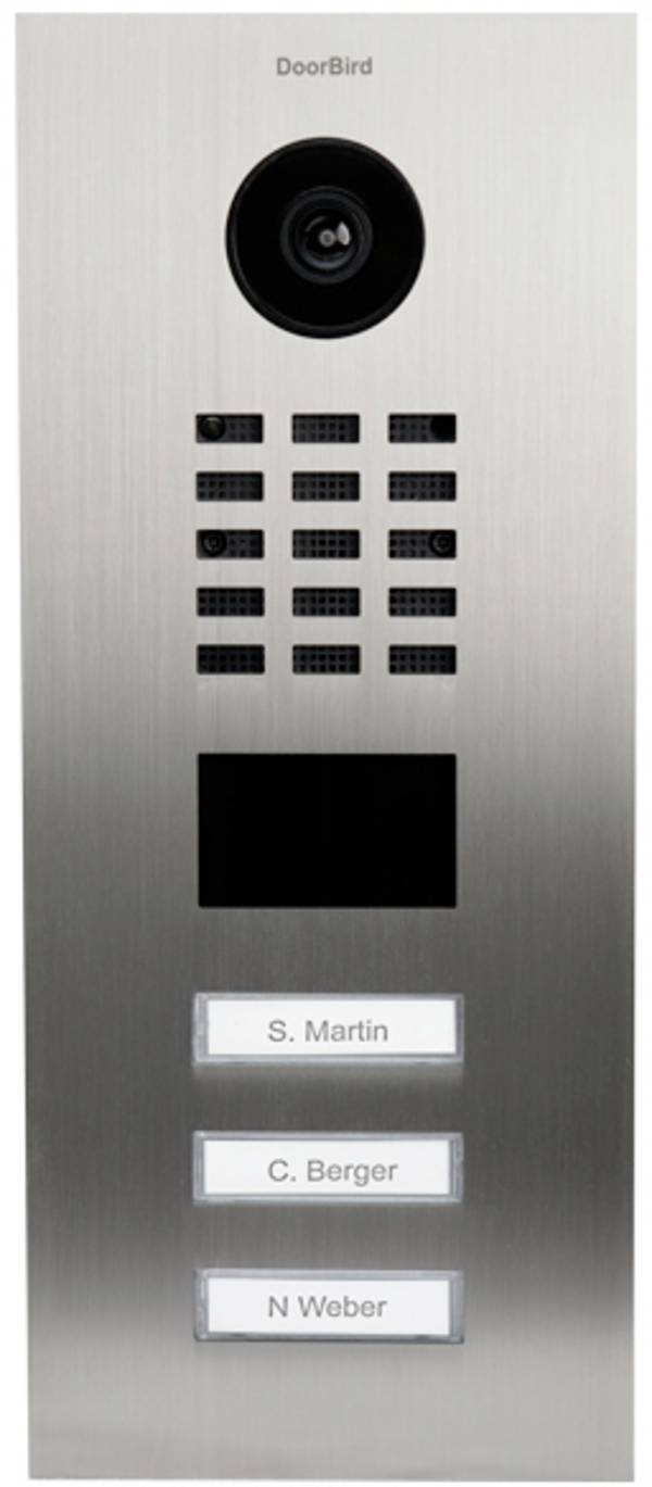 DoorBird D2103V LAN domovní IP/video telefon venkovní jednotka, Nerezová ocel V4A (s práškovým nástřikem), 423870734