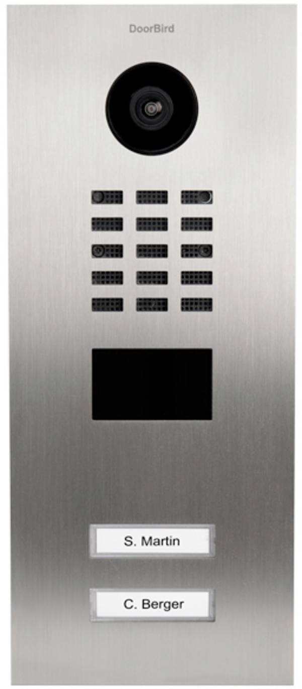 DoorBird D2102V LAN domovní IP/video telefon venkovní jednotka, Nerezová ocel V4A (s práškovým nástřikem), 423870673