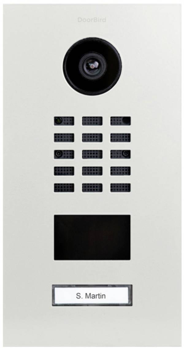 DoorBird D2101V LAN domovní IP/video telefon venkovní jednotka, bílá (RAL 9016) , 423870598