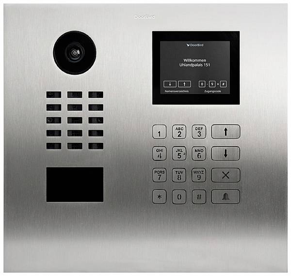 DoorBird D21DKH LAN domovní IP/video telefon venkovní jednotka, Nerezová ocel V2A (s práškovým nástřikem), 423870871
