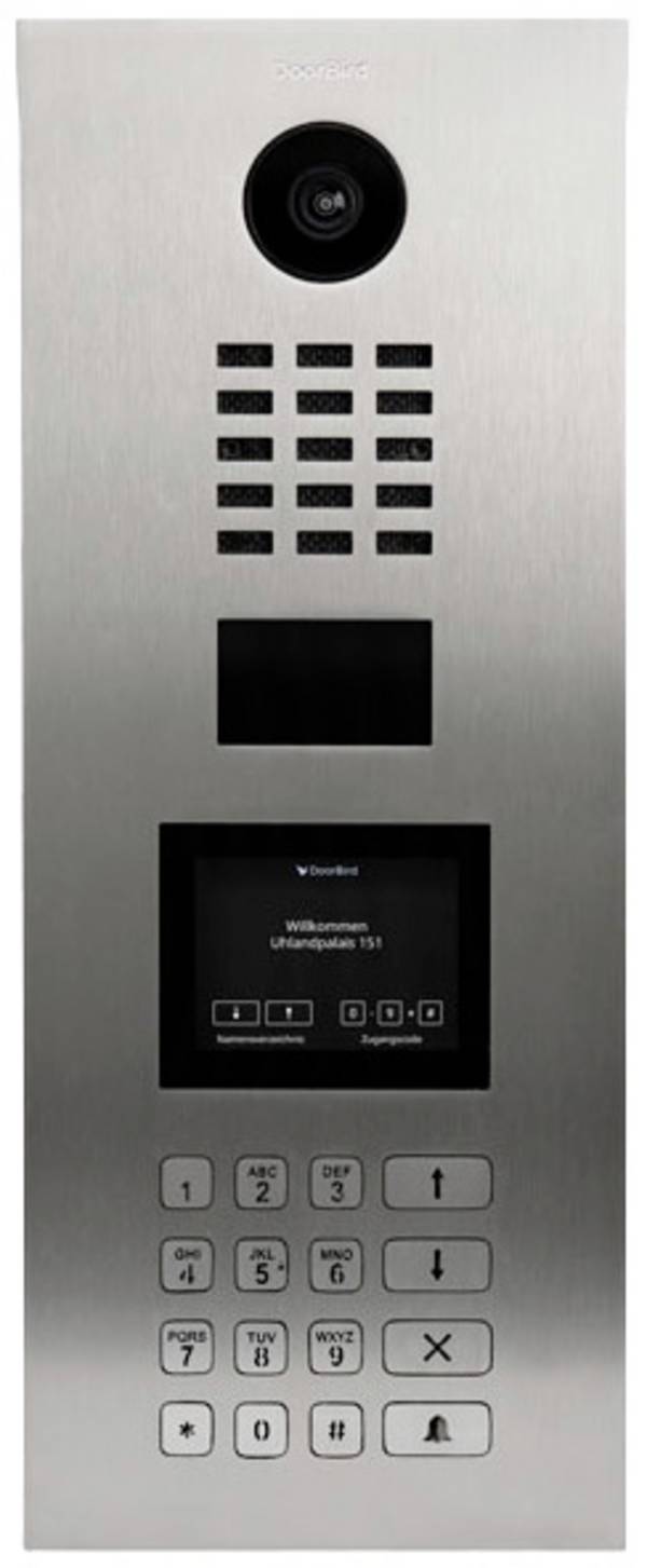 DoorBird D21DKV LAN domovní IP/video telefon venkovní jednotka, Nerezová ocel V2A (s práškovým nástřikem), 423870840