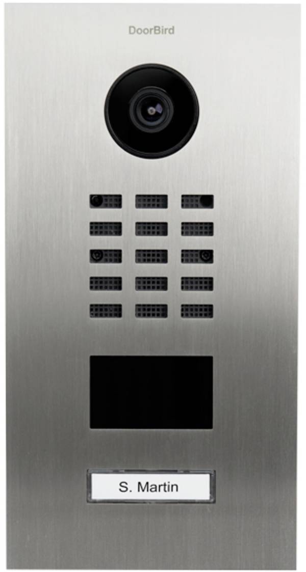 DoorBird D2101V LAN domovní IP/video telefon venkovní jednotka, Nerezová ocel V2A (s práškovým nástřikem), 423870055