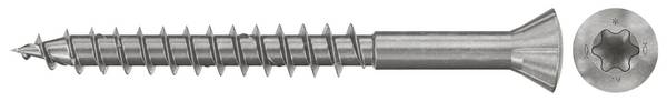 Fischer 548566 FFSII-RT6 5,0 x 70 A2 šrouby pro dřevěný obklady 5 mm 70 mm TX     nerezová ocel A2 100 ks