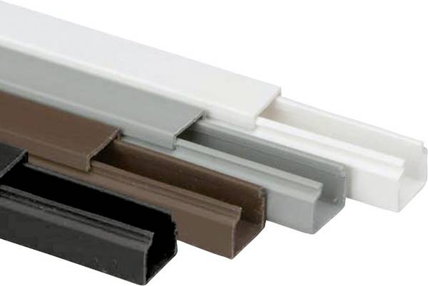 Heidemann 09947 kabelová lišta  (d x š x v) 2000 x 15 x 15 mm 1 ks antracitová