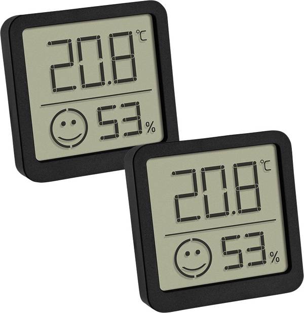 TFA Dostmann 2-pack teploměr a vlhkoměr černá 30.5053.01.02