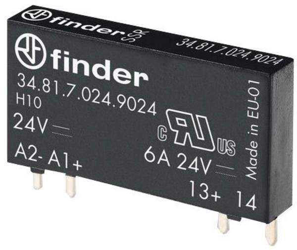 Finder polovodičové relé 34.81.7.012.9024  Spínací napětí (max.): 24 V/DC  1 ks