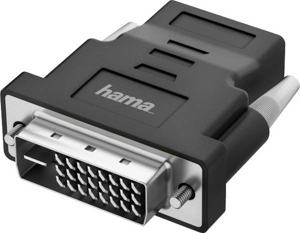 Hama 00200338 DVI / HDMI adaptér [1x UK zástrčka - 1x DVI-D zástrčka ] černá  0 mm