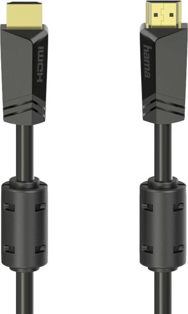 Hama HDMI kabel Zástrčka HDMI-A, Zástrčka HDMI-A 10.00 m černá 00205009 4K UHD HDMI kabel