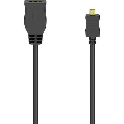 HDMI kabel se standardním konektorem na jedné straně a mini-HDMI konektorem na straně druhé.