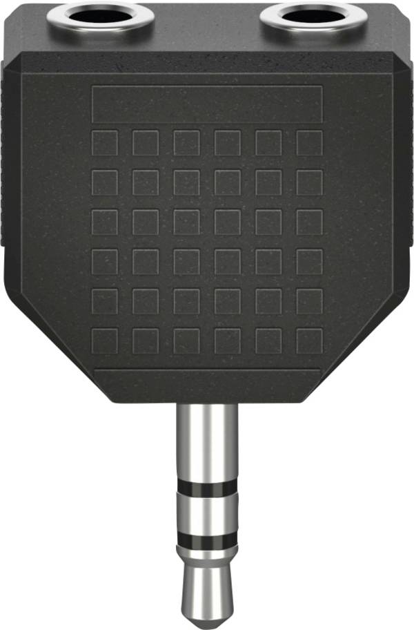 Hama 00205191  jack audio adaptér [2x jack zásuvka 3,5 mm - 1x jack zástrčka 3,5 mm] černá