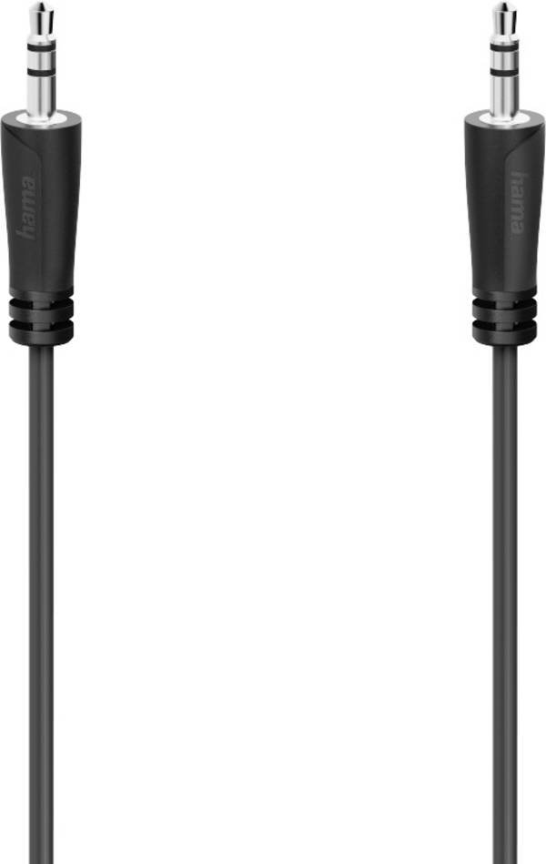 Hama 00205262 jack audio kabel [1x jack zástrčka 3,5 mm - 1x jack zástrčka 3,5 mm] 1.5 m černá