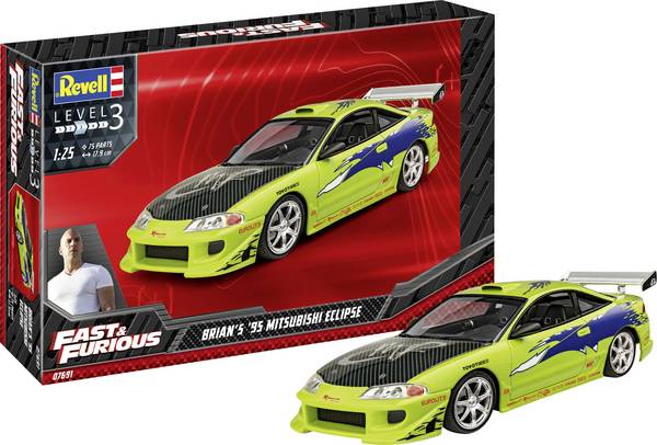 Revell RV 1:25 Fast & Furious Brian's 1995 Mitsubishi Eclipse 1:25 model auta