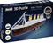 3D puzzle RMS Titanic s LED osvětlením. Velikost modelu: 87,9 x 9,6 x 29,4 cm. Vhodné pro děti od 10 let. Obsahuje 266 dílků.