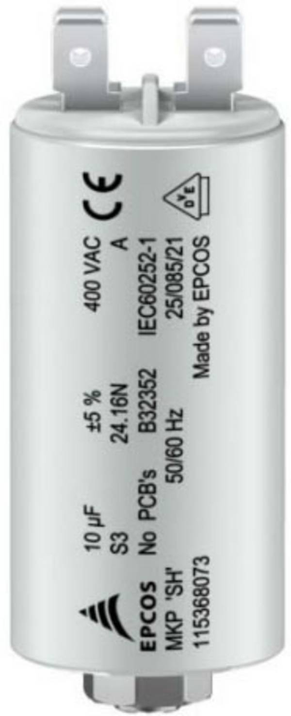 TDK B32352A4206J030 1 ks fóliový kondenzátor MKP s konektorem  20 µF 450 V/AC 5 %  (Ø x v) 50 mm x 100 mm #####Dose
