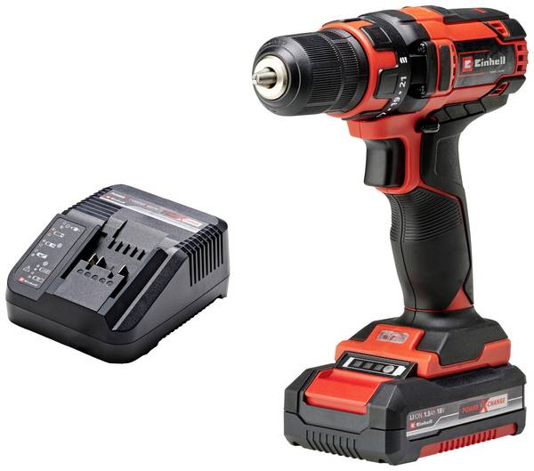 Einhell TC-CD 18/35 Li aku vrtací šroubovák, 18 V, 1.5 Ah Li-Ion vč. nabíječky, akumulátor, 4513914
