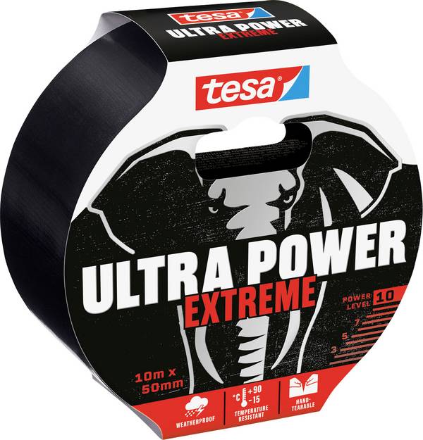 tesa ULTRA POWER EXTREME 56622-00000-00 instalatérská izolační páska  černá (d x š) 10 m x 50 mm 1 ks