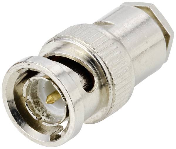 TRU COMPONENTS TC-9920748 BNC konektor zástrčka, rovná 75 Ω 1 ks