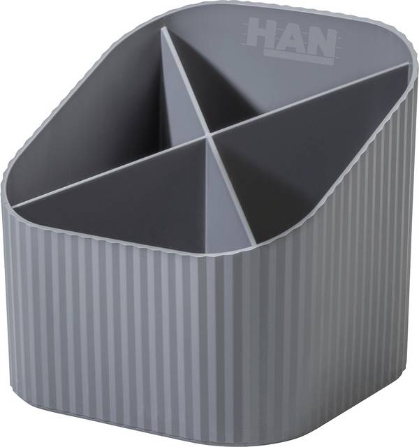 HAN KARMA 17248-18  kelímek na tužky šedá Počet přihrádek: 4
