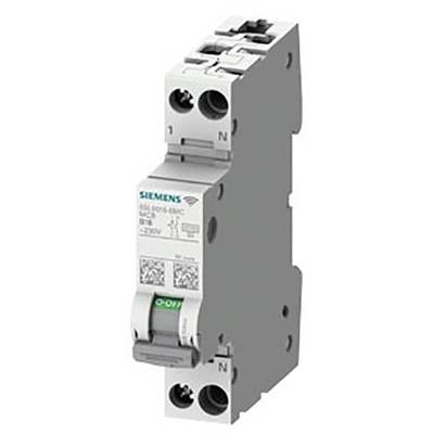 Jistič Siemens se zeleným přepínačem 'O-I', vhodný pro 220 V AC. Produktové informace vytištěné na krytu.
