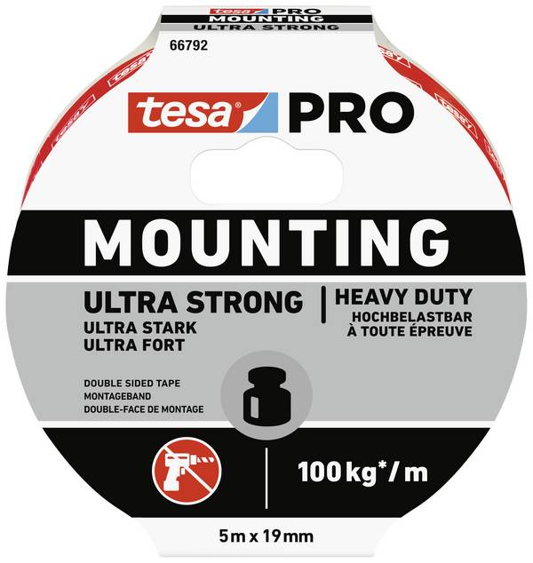 tesa Mounting PRO Ultra Strong 66792-00001-00 montážní páska  bílá (d x š) 5 m x 19 mm 1 ks