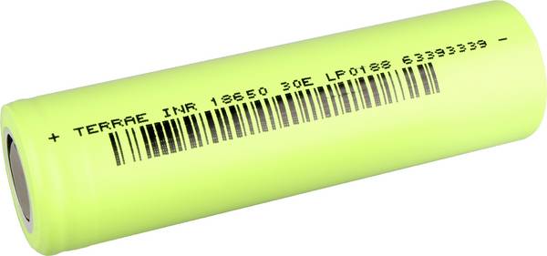 BMZ TerraE INR_18650_30_E speciální akumulátor 18650  Li-Ion 3.7 V 3000 mAh 1 ks
