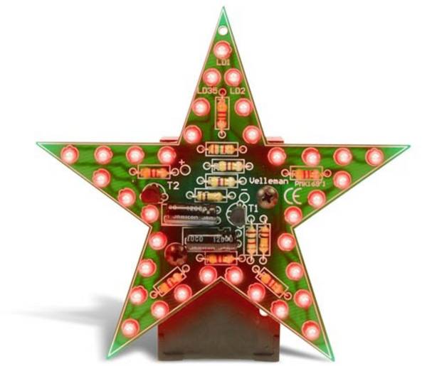 LED stavebnice Whadda WSSA169R blikající červená LED hvězda