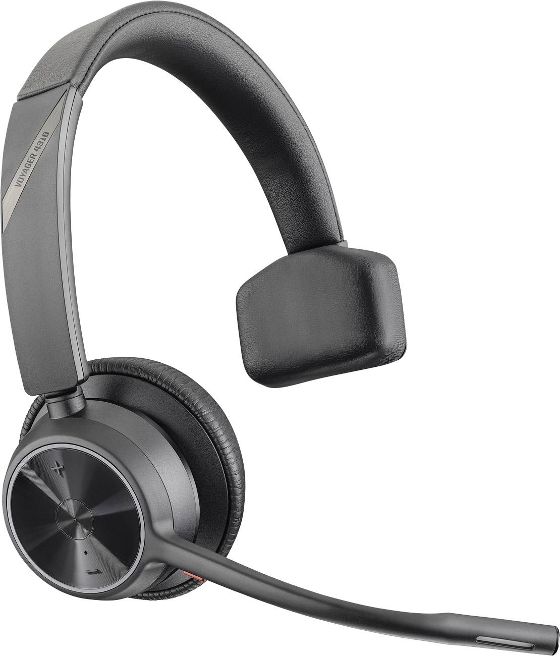 HP Poly VOYAGER 4310 UC Headset otevřená (On Ear) Bluetooth® mono černá Redukce šumu mikrofonu, Potlačení hluku Vypnutí -0