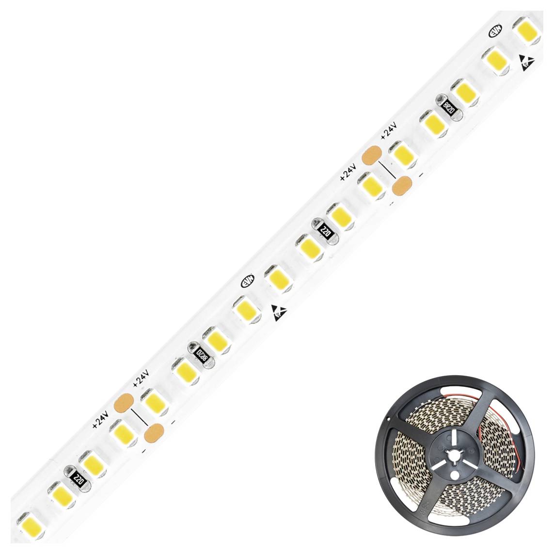 EVN IC2048802827 LED pásek Energetická třída (EEK2021): E (A - G) volný konec 48 V 5 m teplá bílá 1 ks-1