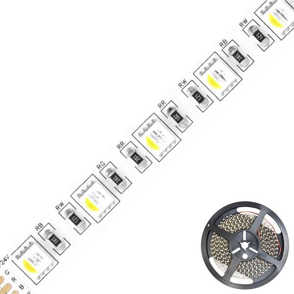 EVN SB2024150509902 SB2024150509902 LED pásek Energetická třída (EEK2021): F (A - G) volný konec 24 V 5 m RGBW 1 ks