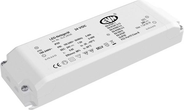 EVN SLK24036 napájecí zdroj pro LED  konstantní napětí 36 W  24 V/DC ochrana proti přepětí  1 ks