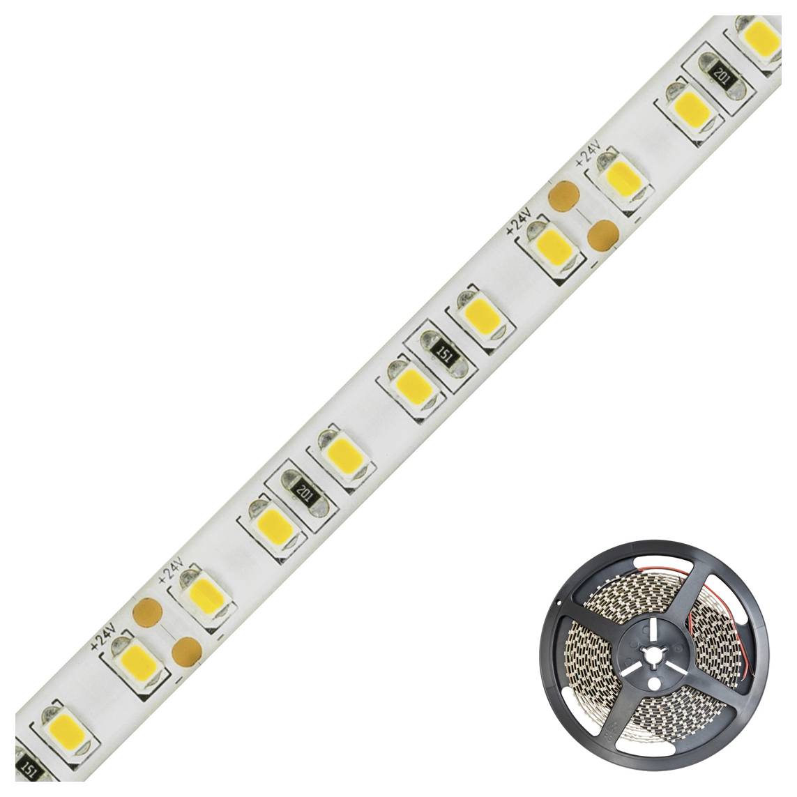 EVN STR5424602802 LED pásek Energetická třída (EEK2021): F (A - G) volný konec 24 V 5 m teplá bílá 1 ks-1