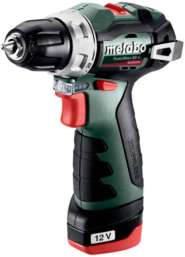 Metabo PowerMaxx BS BL aku vrtací šroubovák, 12 V, 2 Ah Li-Ion vč. 2x aku, 601721500