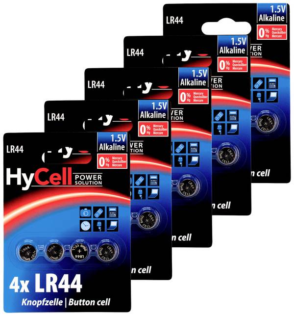 Ansmann sada knoflíkových baterií LR 44 1.5 V 20 ks  alkalicko-manganová LR44 20er Pack