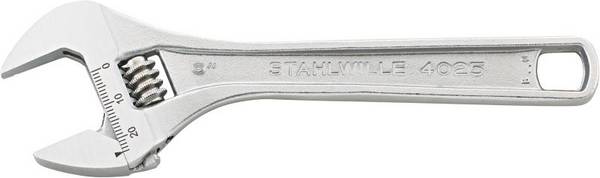 Stahlwille 40250108 4025 8 VERSTELLBARER EINMAULSCHLUESSEL jednostranný klíč   Délka klíče (cm) (jen pro nadpis) 30 mm