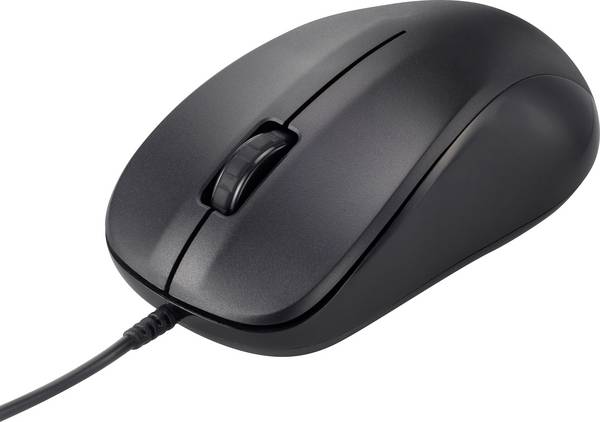 Renkforce RF-WEM-110 optická myš, přenos USB, 3 tlačítko, 1000 dpi, černá