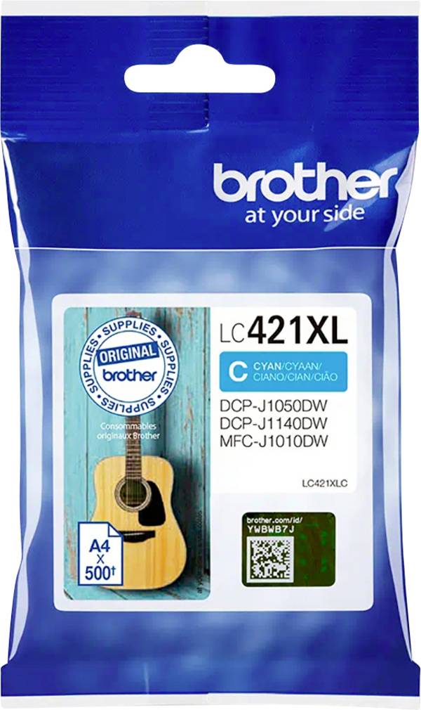 Brother Ink LC-421XLC originál  azurová LC421XLC