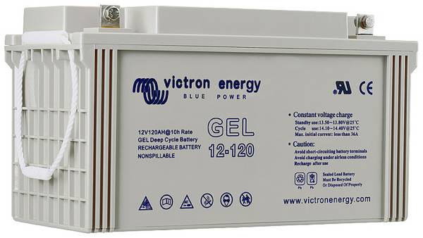 Victron Energy Gel Deep-Cycle BAT412126101 olověný akumulátor 12 V 265 Ah olověná gelová (š x v x h) 520 x 233 x 268 mm šroubované M8 bezúdržbové, nepatrné vybíjení