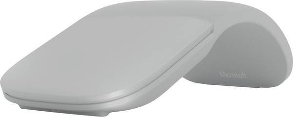 Microsoft Surface Arc optická myš, přenos Bluetooth®, 2 tlačítko, 1000 dpi, světle šedá