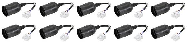 Sygonix SY-4995230 objímka pro žárovku  E27 sada 10 ks 230 V 500 W se svorkovým připojením