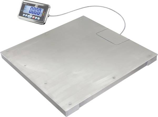 Kern BFN1T4SM Podlahová váha BFN 1T-4SM  Max. váživost 1500 kg Rozlišení 500 g napájeno akumulátorem, přes napájecí zdroj do zásuvky nerezová ocel