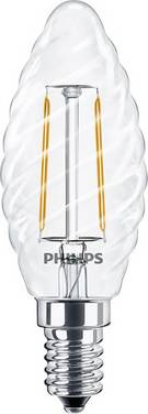Philips LED 34772400 LED Energetická třída (EEK2021) E (A - G) E14 svíčkový tvar, stočený 2 W = 25 W teplá bílá (Ø x v) 35 mm x 97 mm nestmívatelné 1 ks
